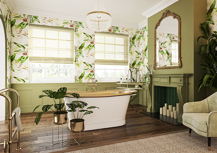 Kalahari Voile, Parchment - Twist&Fit Roman Blind - Image 6